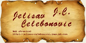 Jelisav Čelebonović vizit kartica